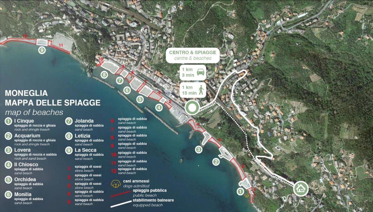 Appartamento A Moneglia, Tra Portofino E Le Cinque Terre Екстериор снимка